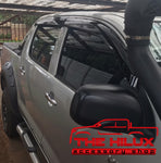 2005 - 2015 Hilux Vigo Black Wind Deflectors